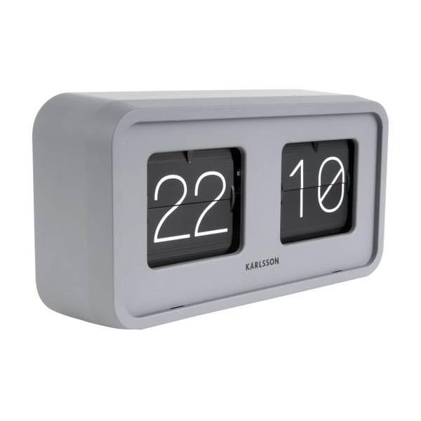 Ceas de birou Karlsson Bold Flip, gri-image-4