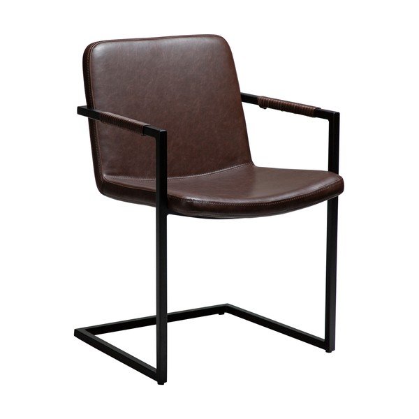 Scaun de dining maro cu cotiere Bounce – DAN-FORM Denmark
