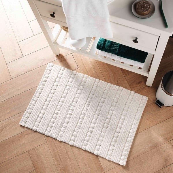 Covoraș de baie alb 50x80 cm Cleonis – douceur d'intérieur-image-1