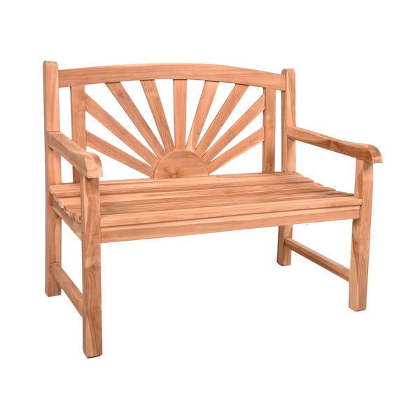 Bancă de grădină în culoare naturală din lemn masiv Marisa – Garden Pleasure