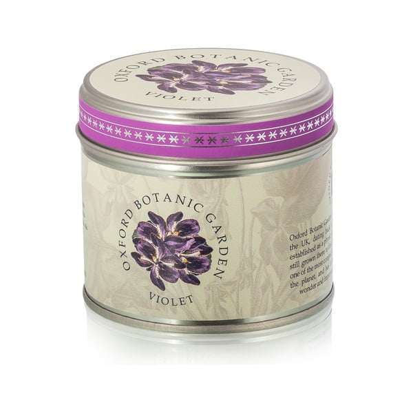 Lumânare parfumată cu aromă de violete Bahoma London Fragranced, 35 ore de ardere