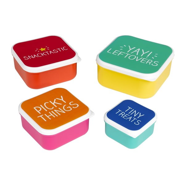 Set caserole pentru alimente Happy Jackson Snack, 4 buc.-image-1