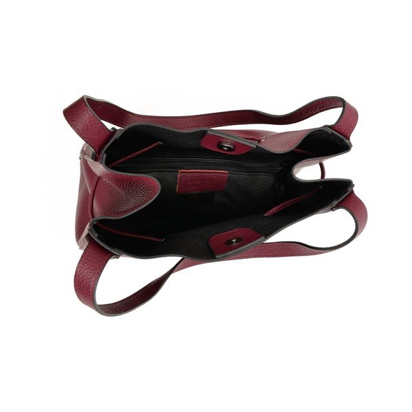 Geantă Tote din piele Roberta M Anete, roșu-image-4
