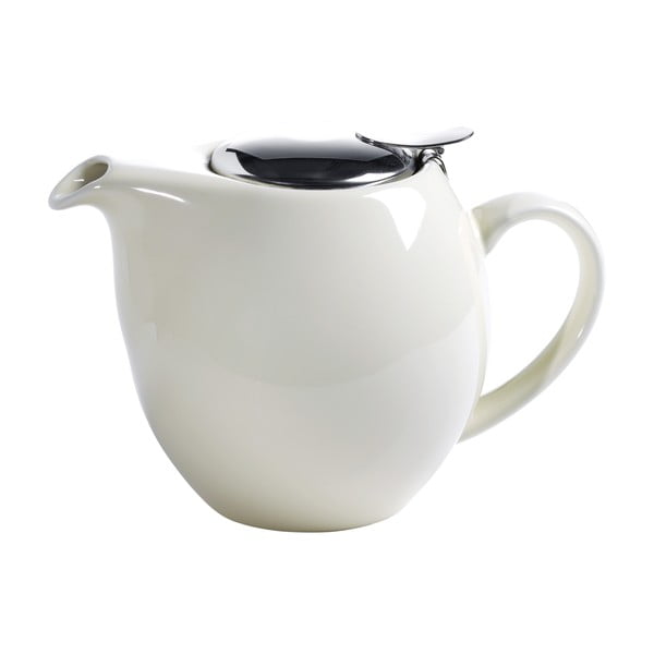 Ceainic din ceramică cu sită pentru ceai Maxwell & Williams Infusions T, 1 L, alb