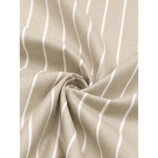 Lenjerie de pat din flanel Westwing Collection Talin, 155 x 220 cm, alb-bej-image-3