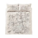 Lenjerie de pat albă din micropluș pentru pat dublu/extinsă 230x220 cm Cuddly – Catherine Lansfield