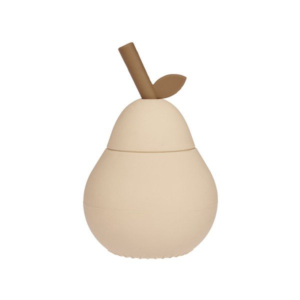 Cană pentru copii crem din silicon Pear – OYOY Mini