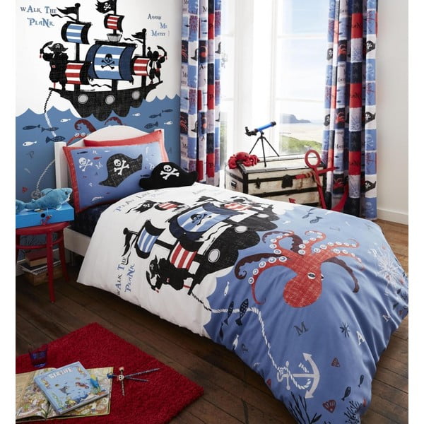 Lenjerie de pat pentru copii Catherine Lansfield Pirate Ship, 135 x 200