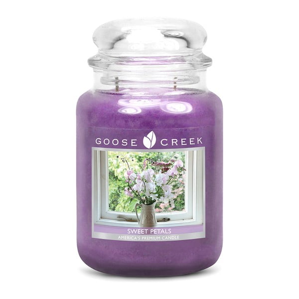 Lumânare parfumată Goose Creek, aromă de petale dulci, 150 ore