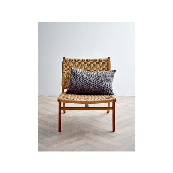 Pernă din bumac Södahl Diagonal, 40 x 60 cm, gri închis-image-1