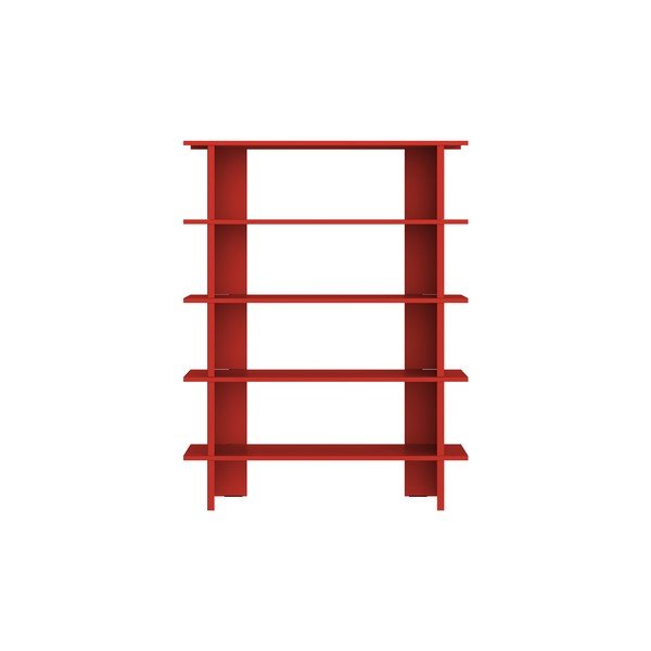 Bibliotecă roșie din metal 120x156x37 cm Hes – noo.ma-image-2