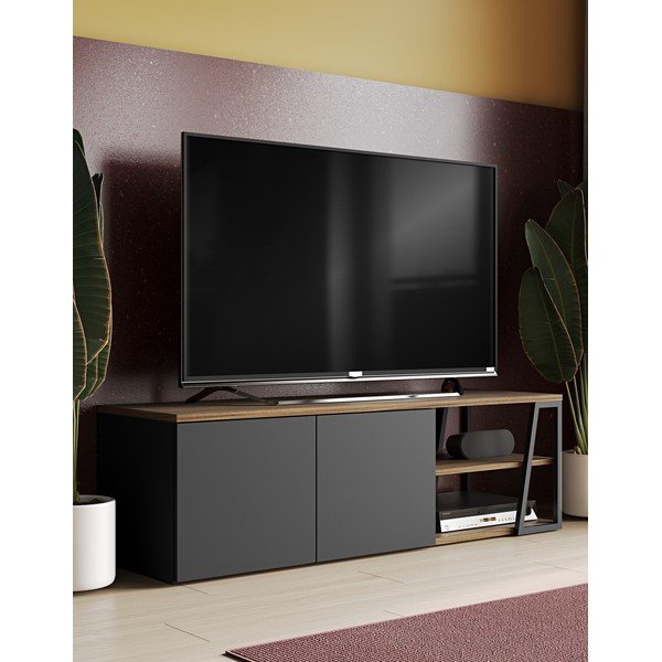Comodă TV neagră TemaHome Albi-image-1