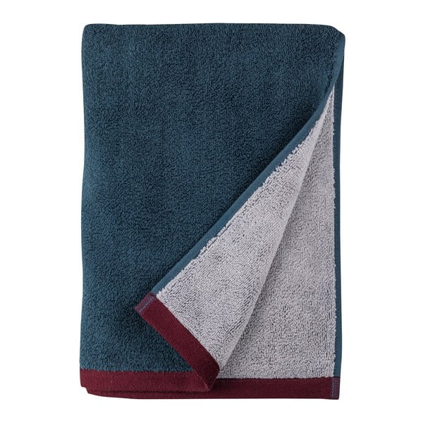 Prosoape albastru-închis/gri 2 buc. din bumbac organic din frotir 40x55 cm Soft – Mette Ditmer Denmark