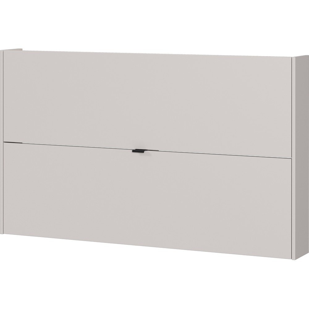 Pantofar crem cu deschidere înclinată/suspendat cu aspect de lemn de stejar 140x83x18 cm Ameca – Germania