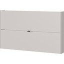 Pantofar crem cu deschidere înclinată/suspendat cu aspect de lemn de stejar 140x83x18 cm Ameca – Germania