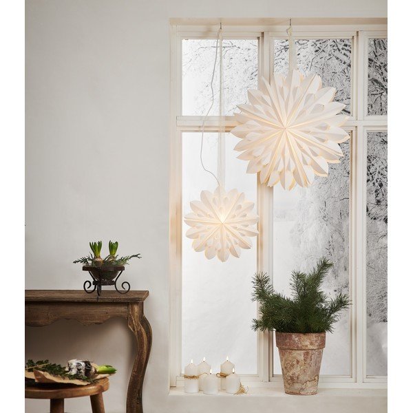 Decorațiune pentru Crăciun Star Trading Clipp, alb, ø 60 cm-image-2