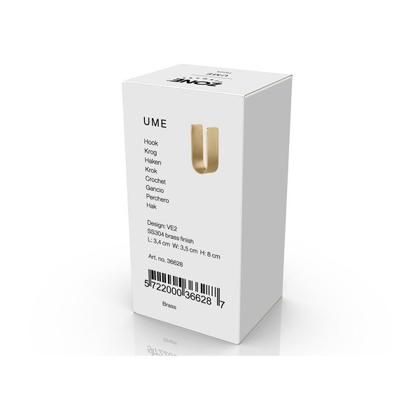 Cârlig auriu de montat pe perete din oțel inoxidabil Ume – Zone-image-2