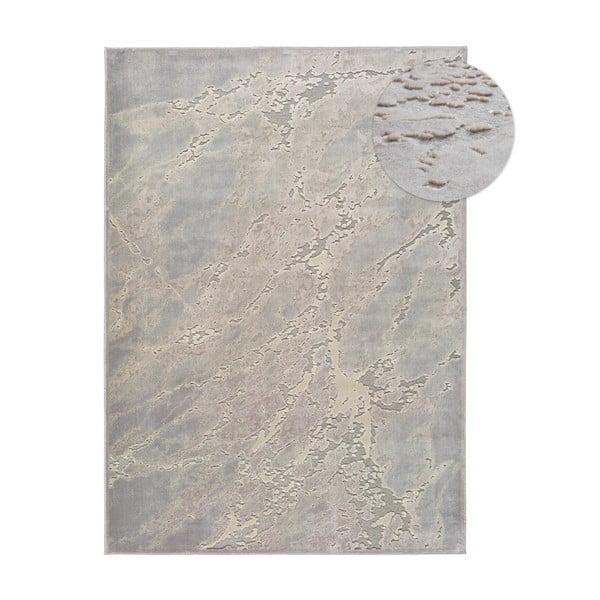 Covor din viscoză Universal Margot Marble, 160 x 230 cm, gri-bej