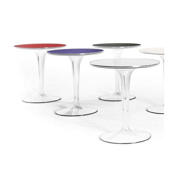 Masă Kartell Tip Top Crystal, transparentă-image-1