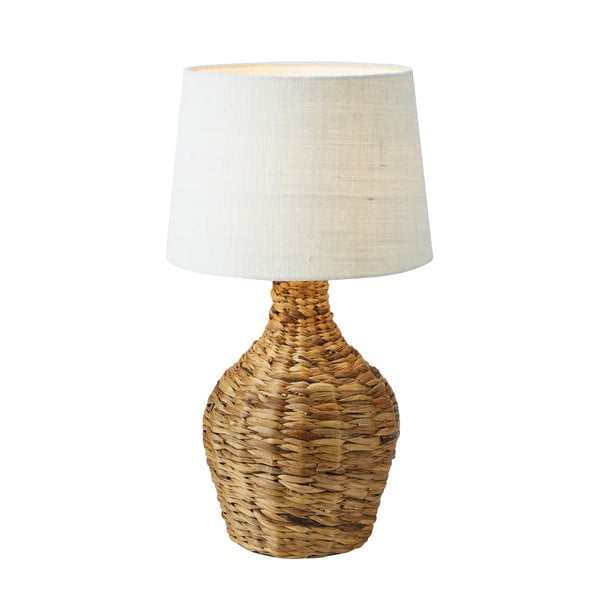 Veioză cu abajur din iută bej (înălțime 58 cm) Paglia – Markslöjd