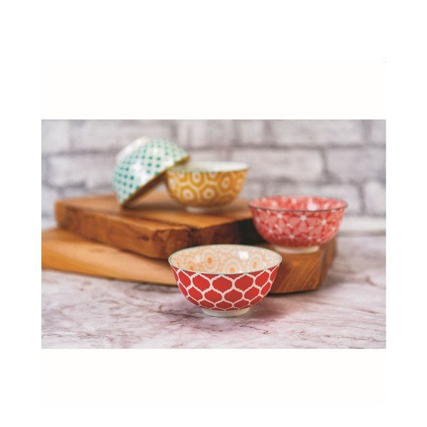 4 boluri mici din porțelan ø 11 cm Confusion – VDE Tivoli 1996-image-1