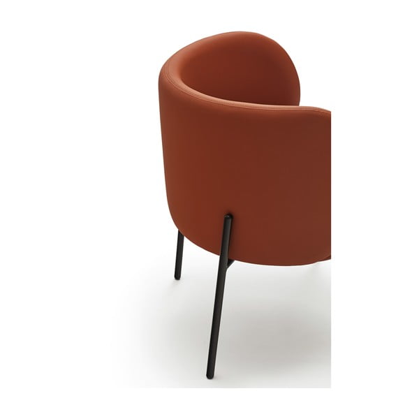 Set de scaune de sufragerie portocaliu 2 buc. tapițat Mogi – Teulat-image-4