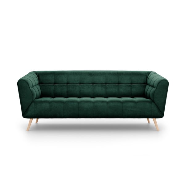 Canapea cu tapițerie de catifea Interieurs 86 Étoile, 210 cm, verde închis