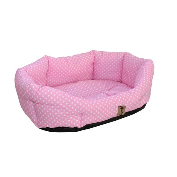 Pătuț pentru animale de companie, roz, din bumbac, 75x60 cm Pinky - Petsy