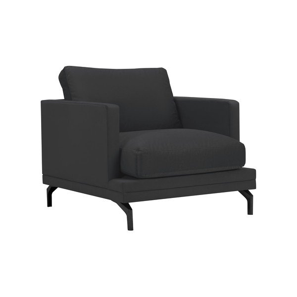 Fotoliu Windsor & C Sofas Jupiter, gri închis-image-1