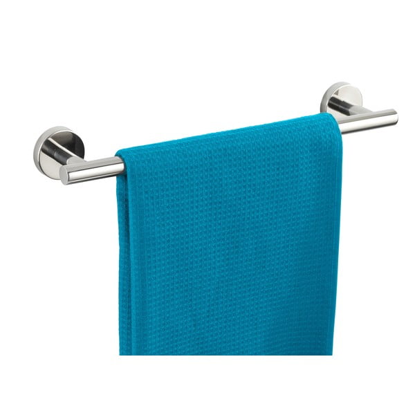 Suport pentru prosoape argintiu lucios de montat pe perete din oțel inoxidabil Bosio – Wenko-image-3