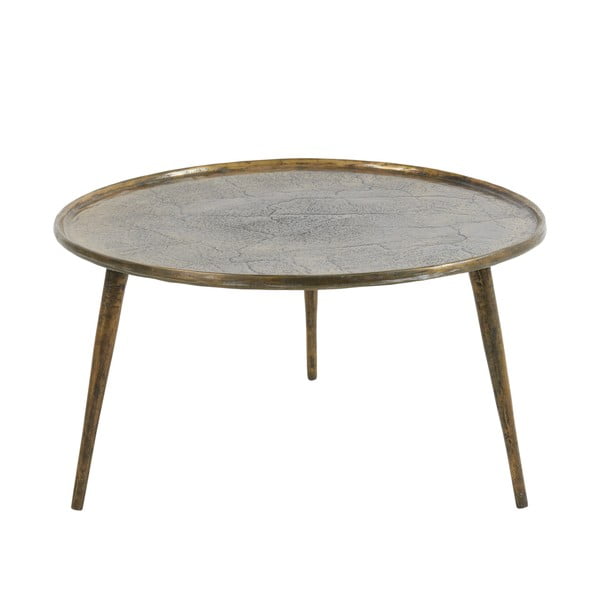 Măsuță de cafea în culoarea bronz rotundă din metal ø 67,5 cm Babina – Light & Living