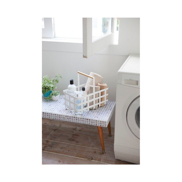 Coș pentru depozitare YAMAZAKI Tosca, alb-image-2