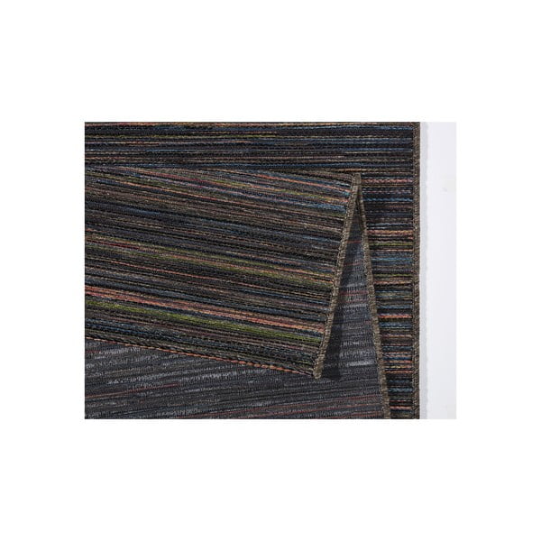 Covor potrivit și pentru exterior Lotus 80x240 cm, maro, cu dungi-image-2