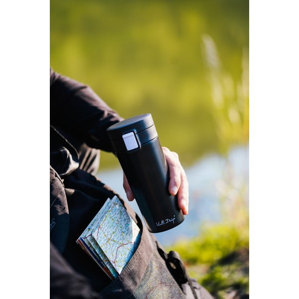 Cană termică Vialli Design Fuori, 400 ml, negru-image-4