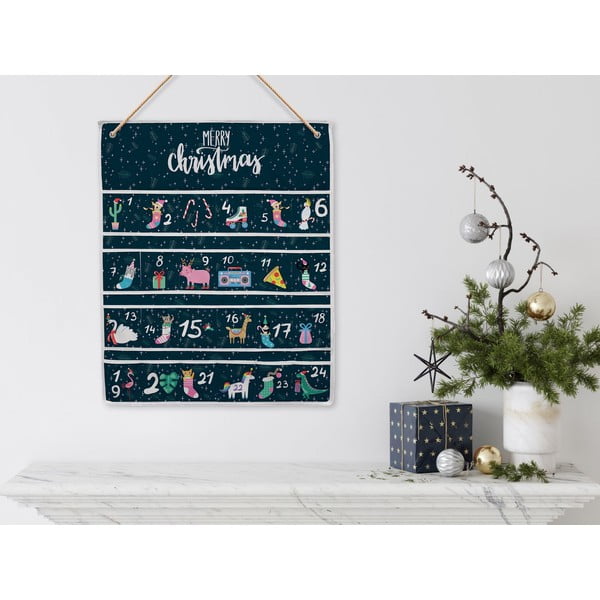 Calendar advent din bumbac Butter Kings Santa Dinosaur-image-2