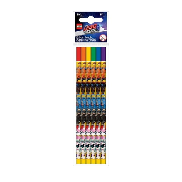 Set 6 creioane colorate LEGO® poveste 2