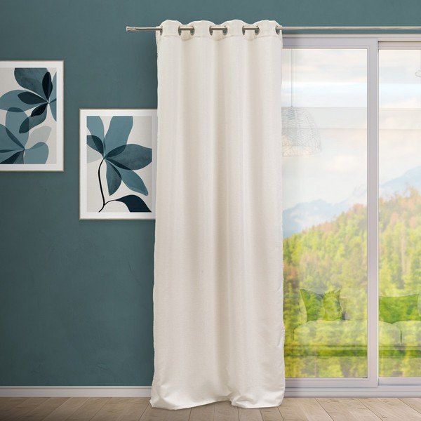 Draperie bej-aurie din jacquard 140x260 cm Lluvia – Casa Selección-image-1