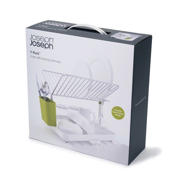 Scurgător vase Joseph Joseph Y-Rack, verde - alb-image-1