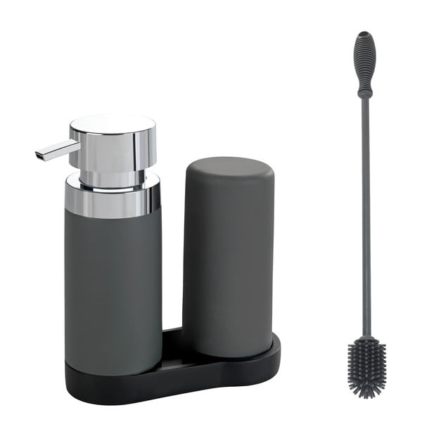 Set pentru spălat vase gri din silicon Easy Squeez-e – Wenko