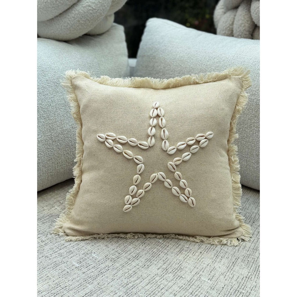Față de pernă din bumbac 43x43 cm Seashells – Mioli Decor