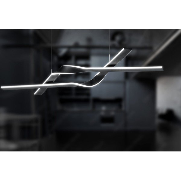 Lustră neagră LED cu abajur din metal Cicenza – CINQUE-image-2