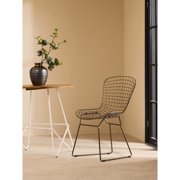 Scaun de dining bronz din metal District – Premier Housewares-image-1