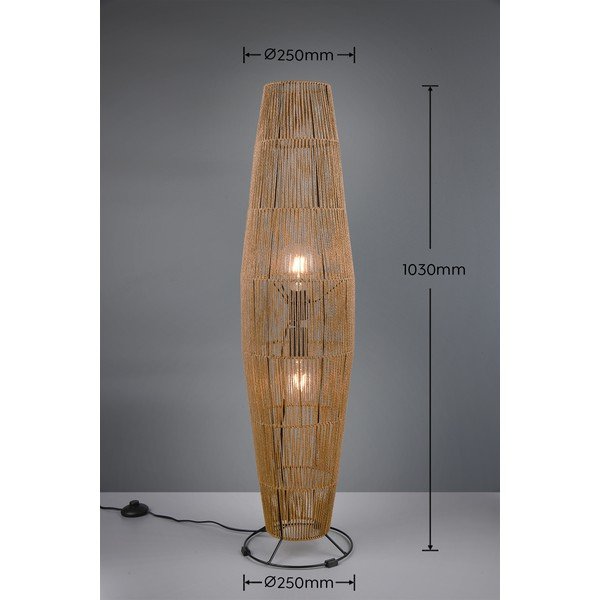 Lampadar în culoare naturală (înălțime 103 cm) Miki – Reality-image-3