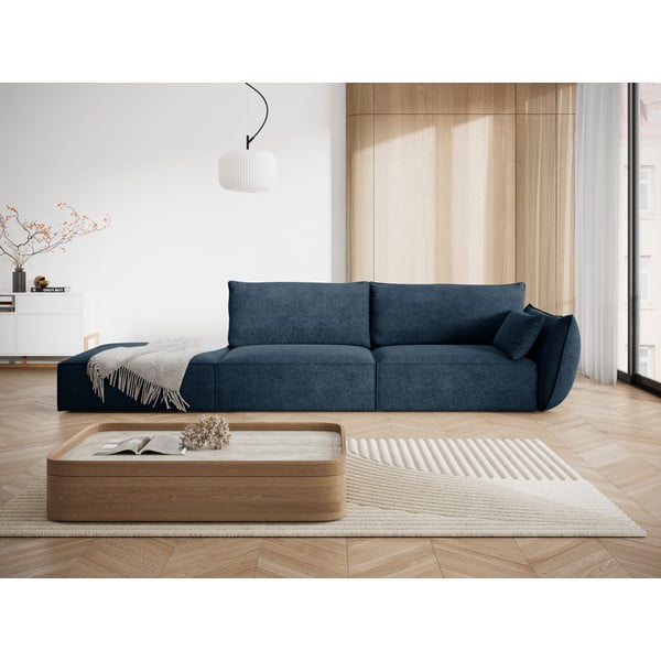 Șezlong albastru închis (cu colț pe partea dreaptă) Vanda – Mazzini Sofas-image-1