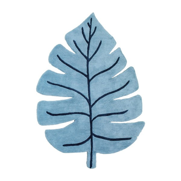 Covor pentru copii albastru 105x150 cm Monstera Leaf – Lilipinso