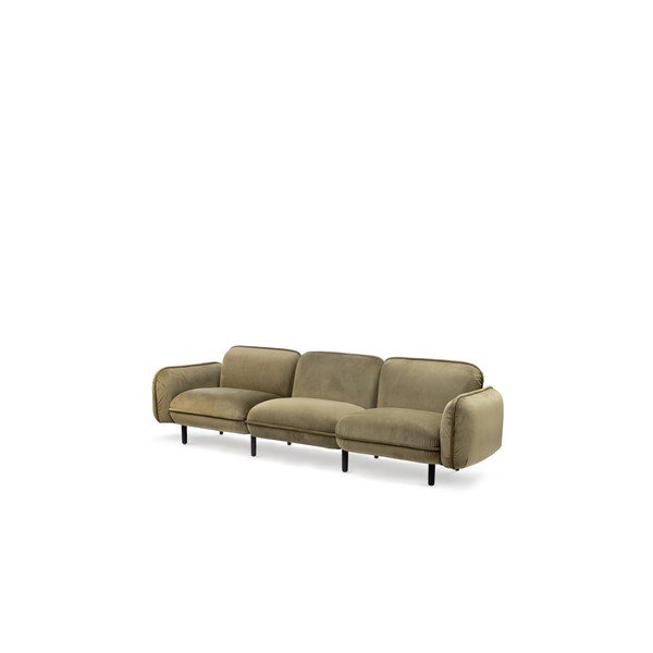 Canapea verde cu tapițerie din catifea 264 cm Bean – EMKO-image-2