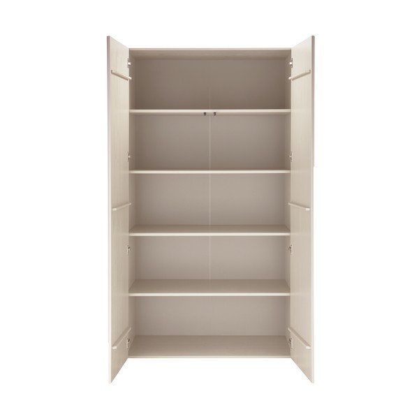 Șifonier gri deschis din lemn de pin 110x200x57 cm Rain – WOOOD-image-3