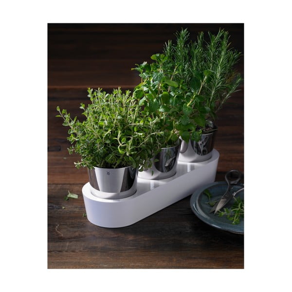 Set 3 ghivece metalice pentru ierburi aromatice WMF Gourmet-image-3