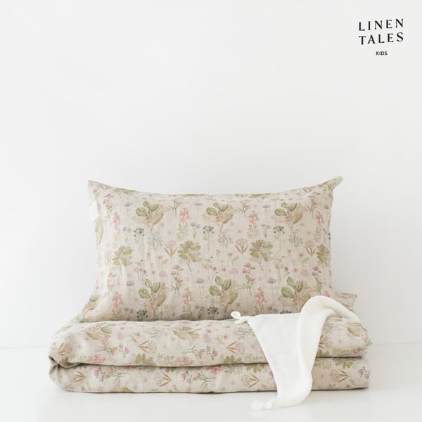 Lenjerie de pat pentru copii din in pentru pătuț 100x140 cm – Linen Tales