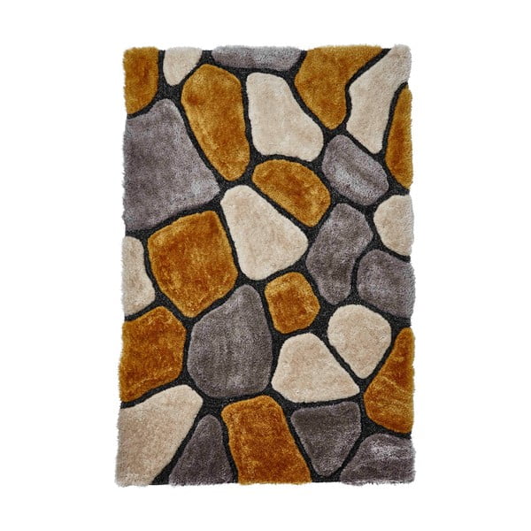 Covor Think Rugs Noble House Rock, 150 x 230 cm, galben-gri